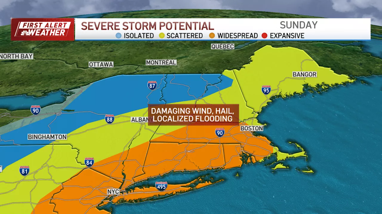 Wind, hail and heavy rain with possible flooding this afternoon