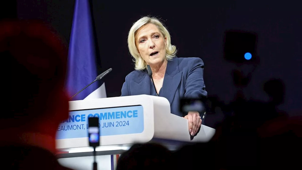 Prognose: partij Le Pen grootste in eerste ronde Franse parlementsverkiezingen