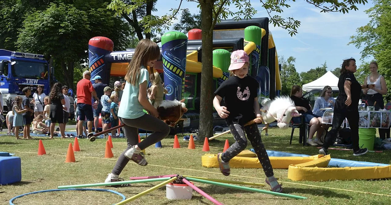 Mit vielen Fotos: Kinderfest lockt viele Besucher in den Steinmeisterpark in Bünde