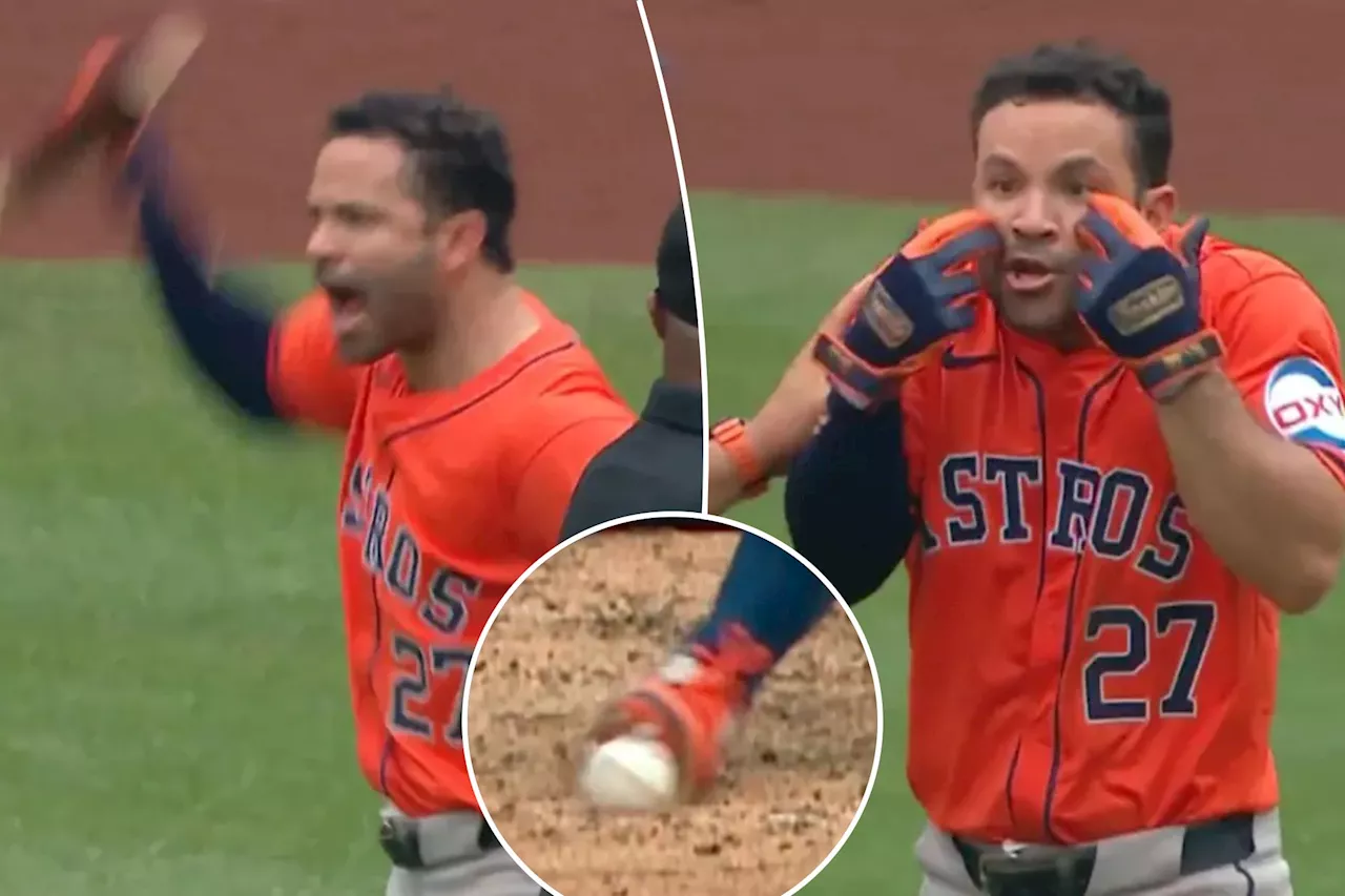 Jose Altuve ejected after going ballistic on umpire for call during Astros-Mets game