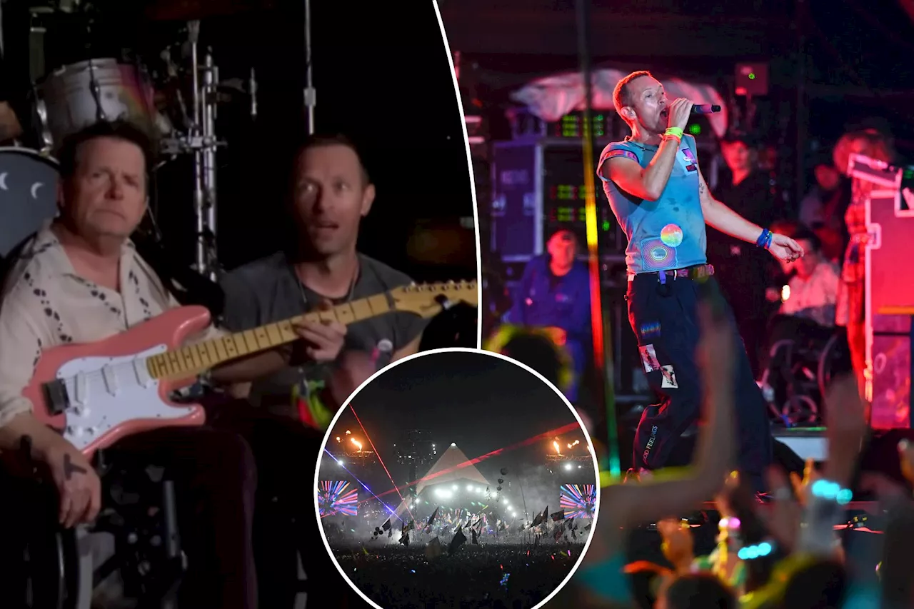 Michael J Fox surprises fans, joins Coldplay on guitar during historic Glastonbury performance: 'Our hero'