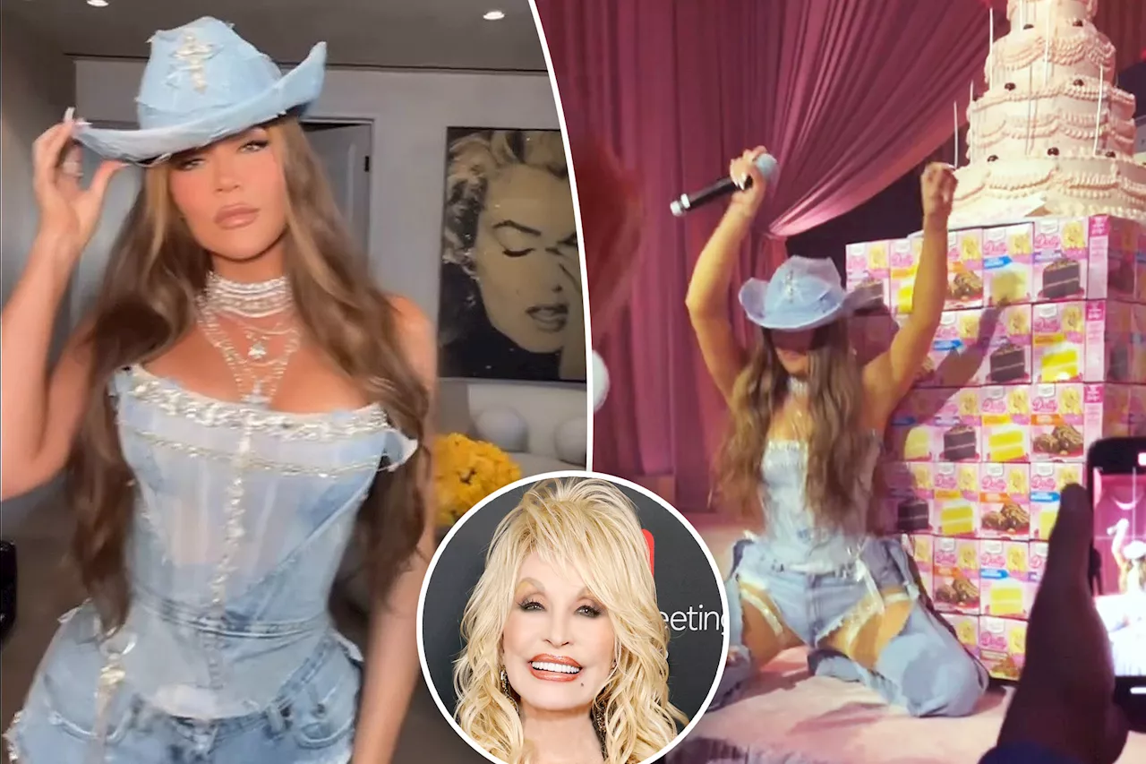 Khloé Kardashian celebrates 40th birthday with Dolly Parton-inspired bash 