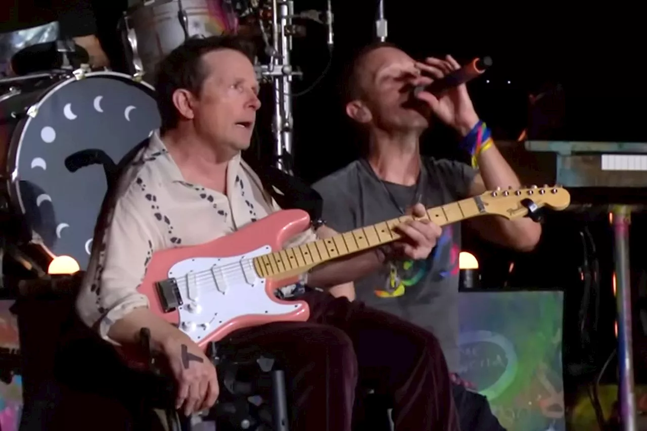 Michael J. Fox Says It Was ‘F------ Mind-Blowing’ Playing with Coldplay at Glastonbury Festival