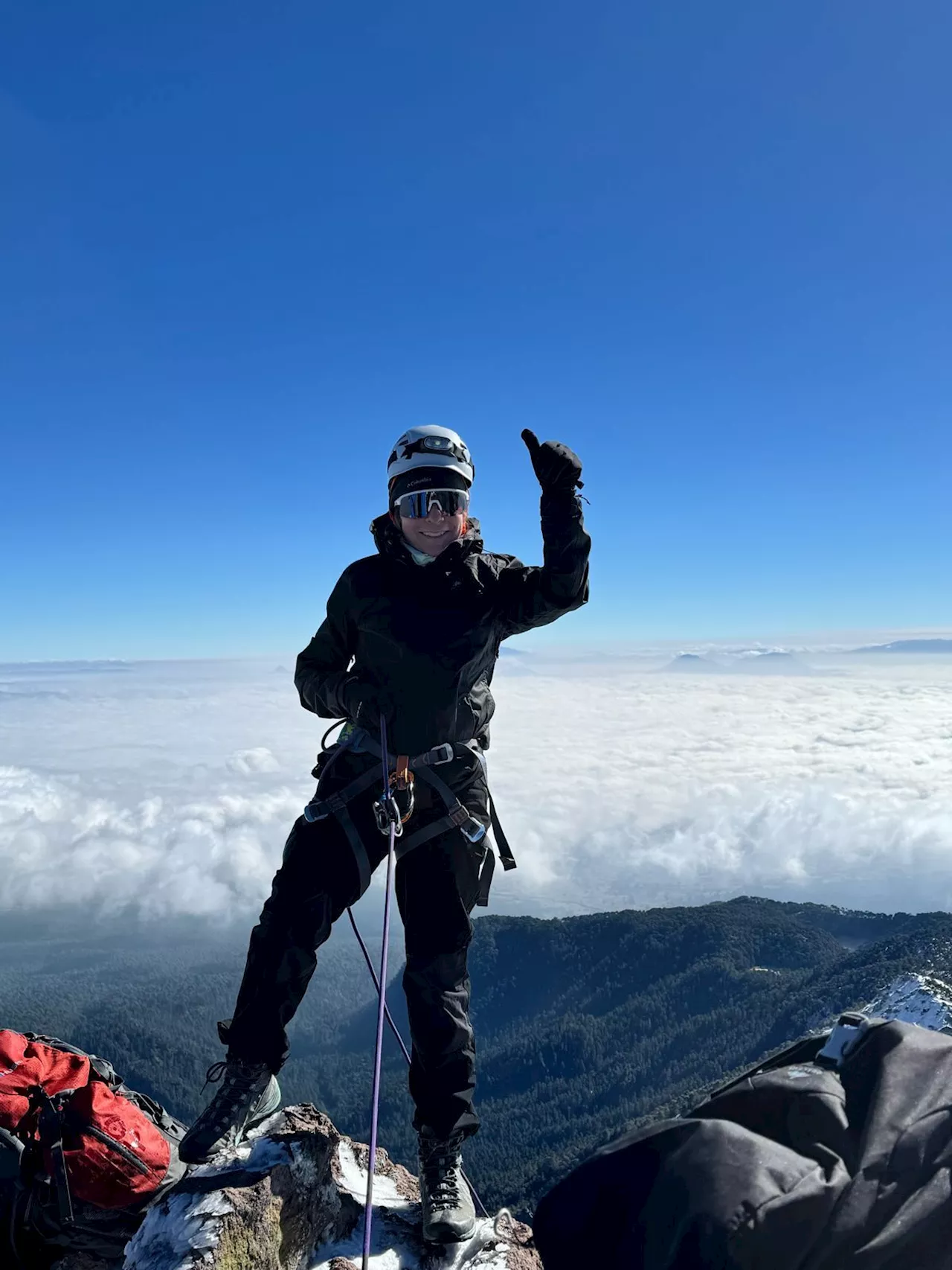 De Salamanca a la cumbre de las montañas: Andrea Varona cumple su sueño de escalar