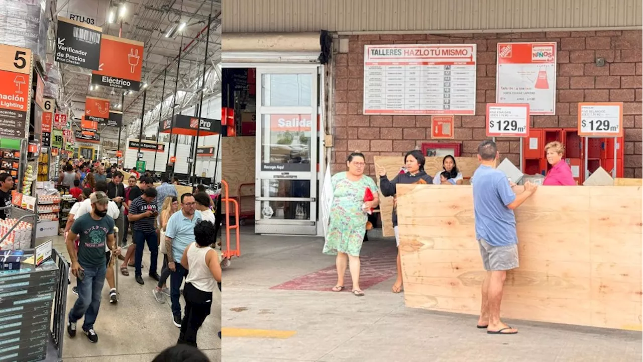 Empiezan las compras de pánico en Cancún tras anuncio y alerta de huracán ‘Beryl’