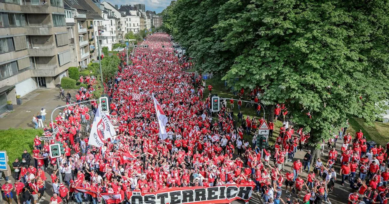 EM 2024 in Düsseldorf: Straßen müssen zum Achtelfinale wegen Fan-Walks gesperrt werden​