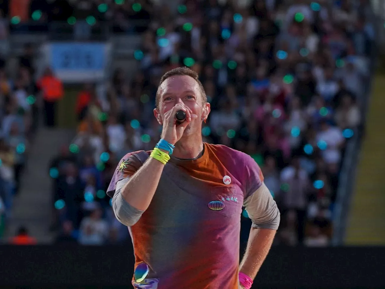 Coldplay joined by Michael J Fox on stage during thrilling Glastonbury set