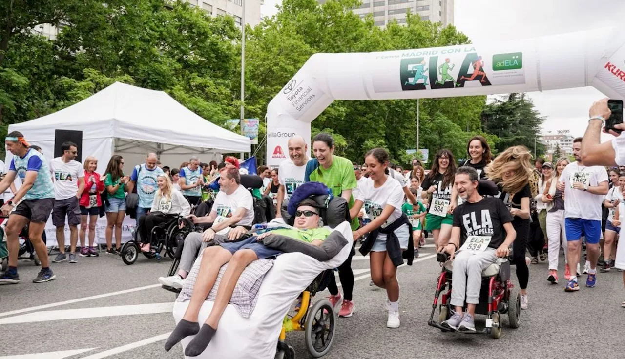 Más de 2.000 personas participan en la primera Carrera Madrid con la ELA