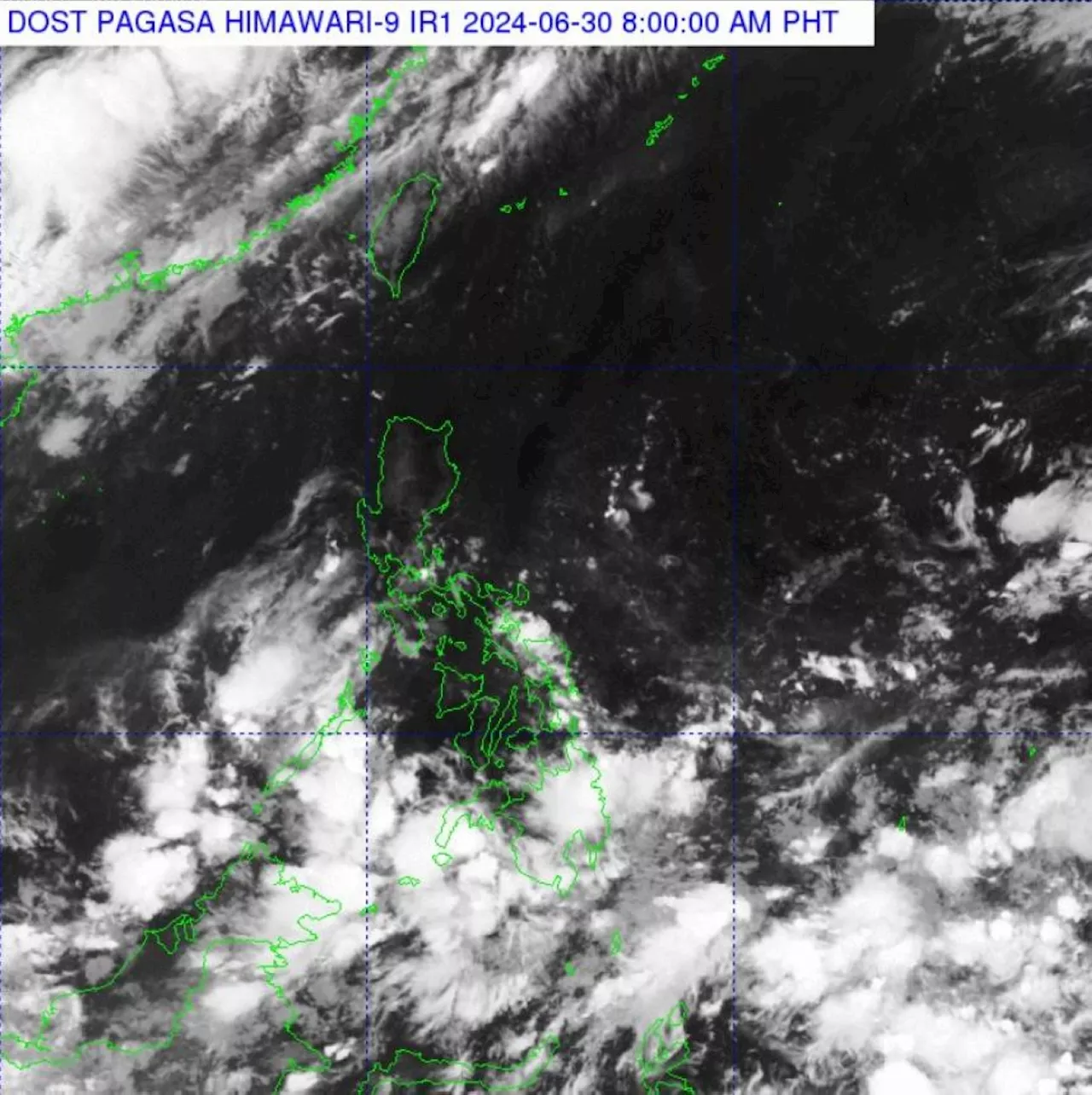 Cloudy skies, rain showers seen as easterlies prevail