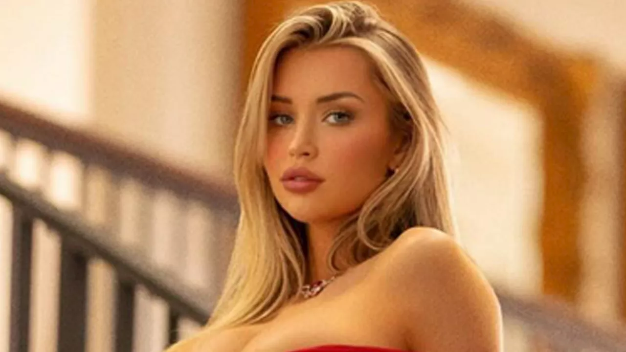 World’s sexiest ice hockey player Mikayla Demaiter hailed ‘amazing goddess’ as she stuns in busty red dress...