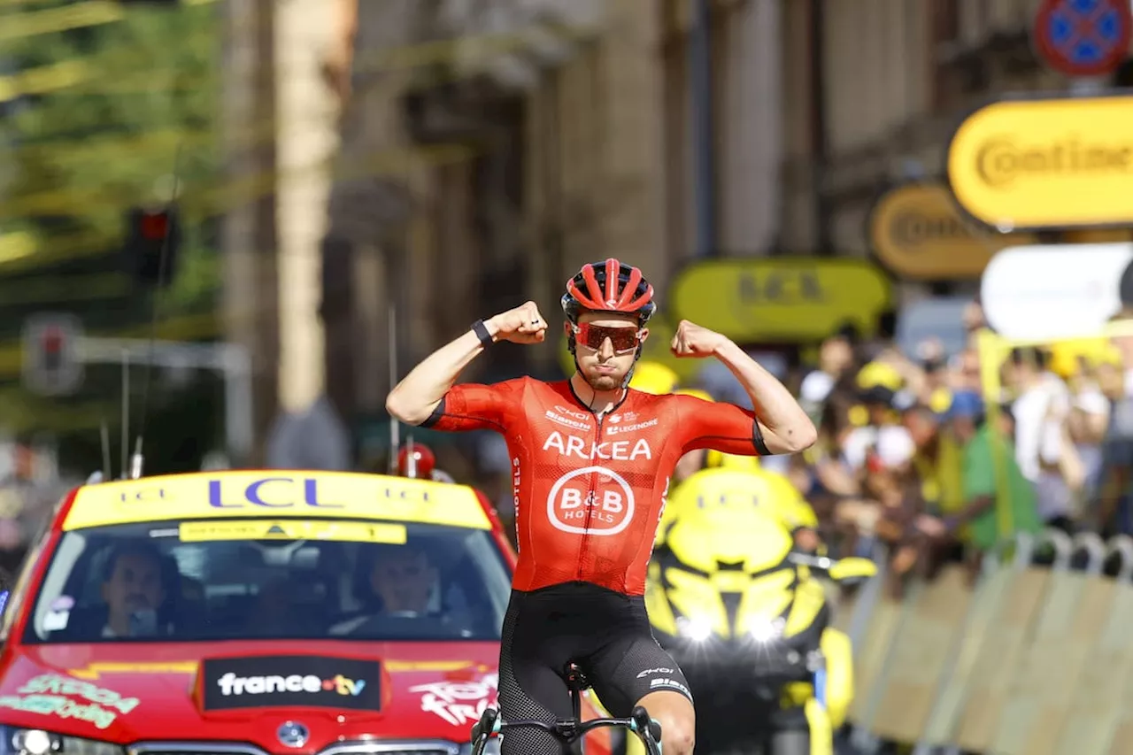 El francés Kevin Vauquelin se quedó con la segunda etapa del Tour de Francia