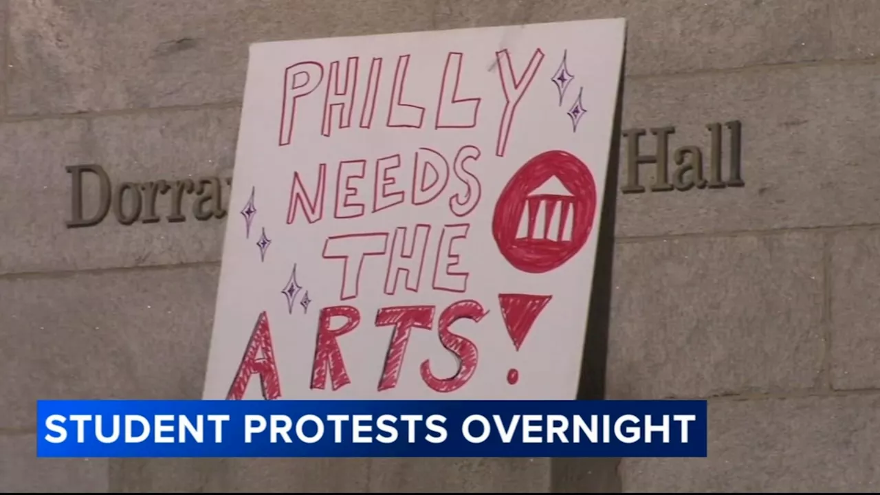 Protesters gather after UArts in Philadelphia abruptly cancels info session amid impending closure