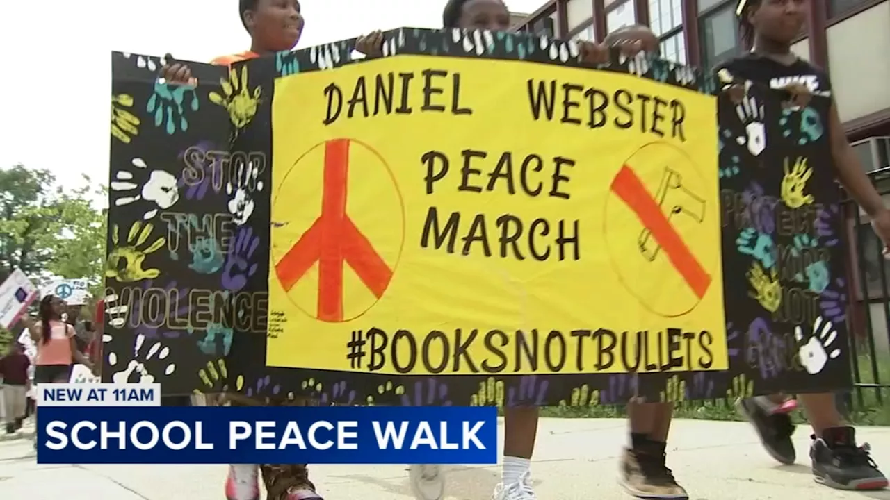 North Lawndale elementary honors gun violence victims in 4th annual peace march