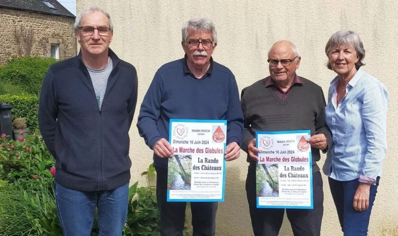 Près de Fougères, une marche des globules pour faire connaitre le don du sang