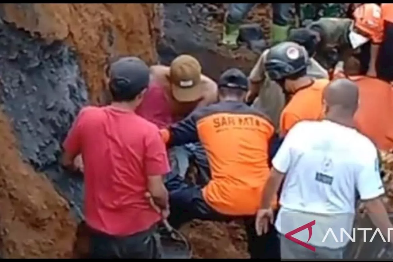 Sejumlah penambang pasir tertimbun longsor di Pronojiwo Lumajang