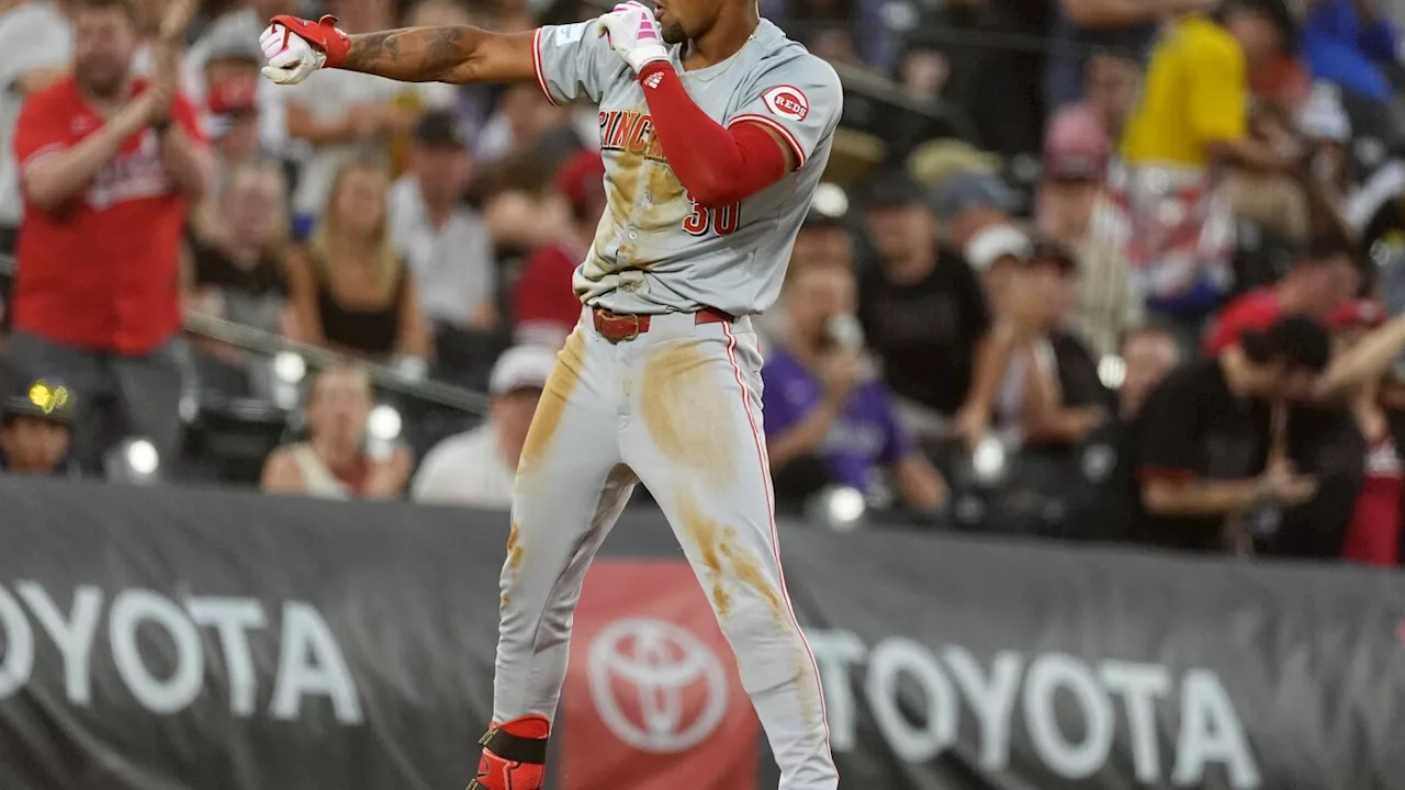 Benson, Candelario and Stephenson power Reds past Rockies 13-3