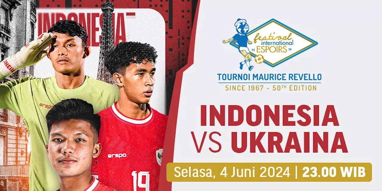 Link Siaran Langsung Timnas Indonesia U-20 Vs Ukraina di Vidio Malam Ini