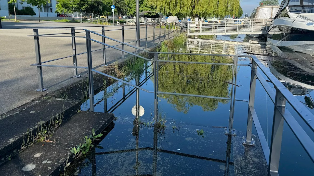 Stadt Lindau bereitet sich auf Bodensee-Hochwasser vor