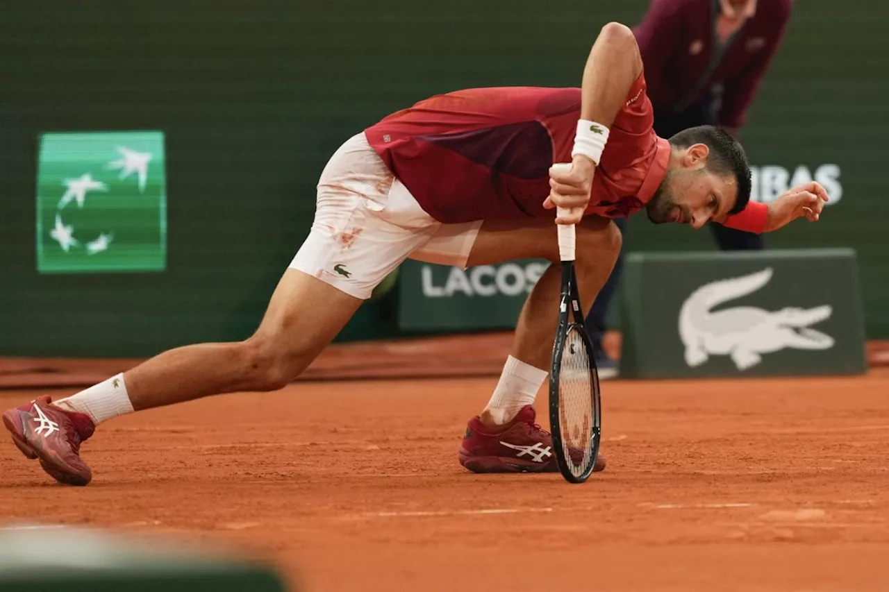 Novak Djokovic withdraws from the French Open with an injured right knee