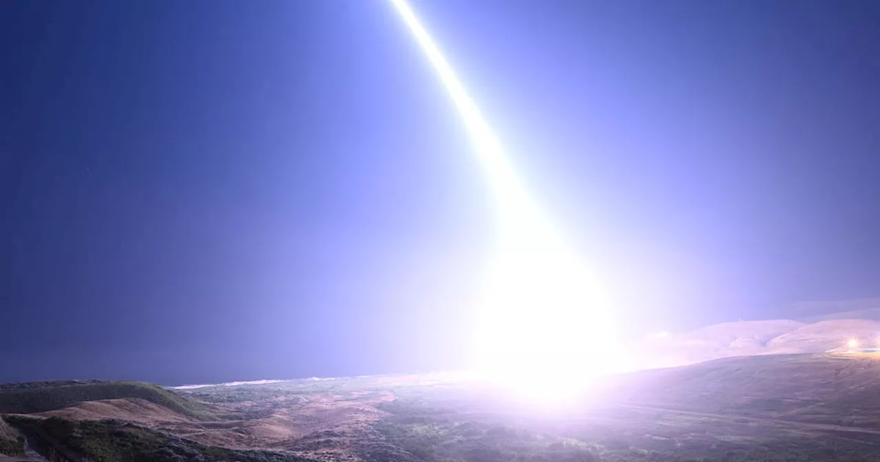 Video and images show intercontinental ballistic missile test launched from California