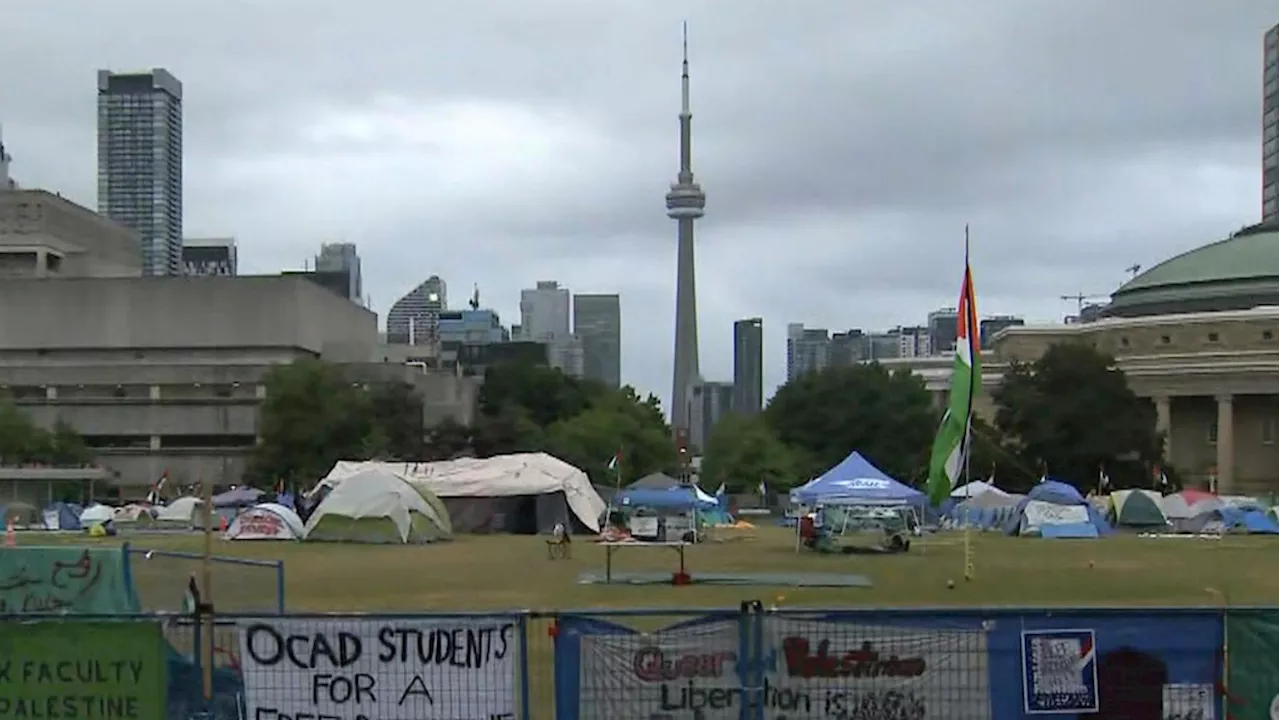 University of Toronto graduation ceremonies continue amid protest on campus