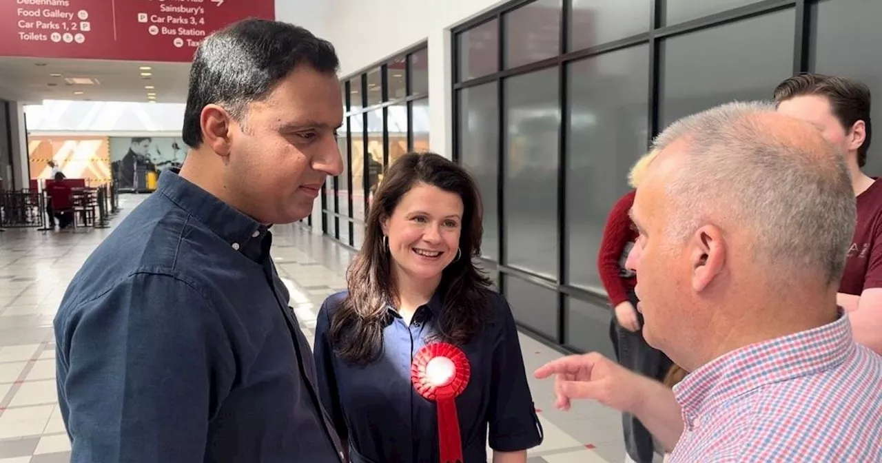 Anas Sarwar opens East Kilbride Labour candidate's campaign office in the town