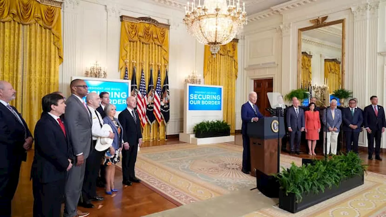 Texans join Biden to unveil asylum changes