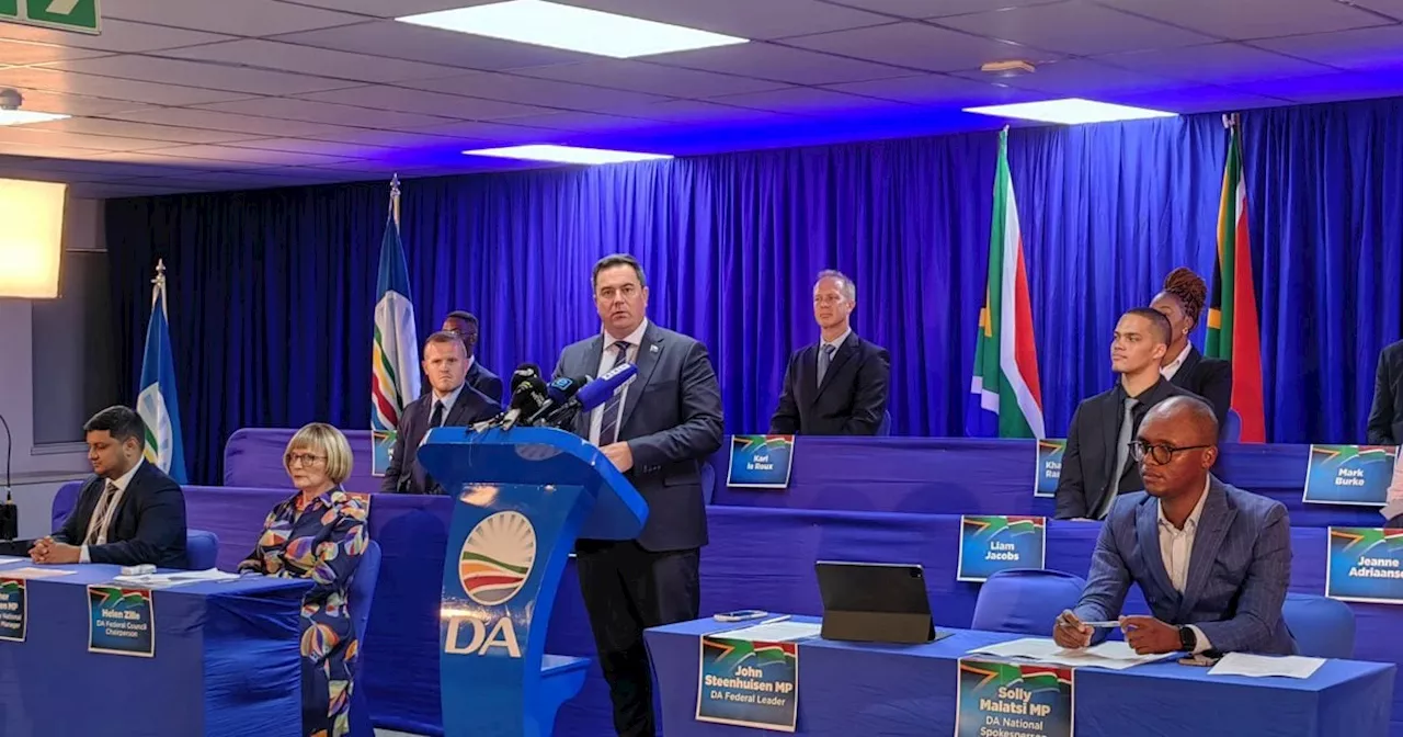 DA in talks with ANC, IFP as coalition governance looms large