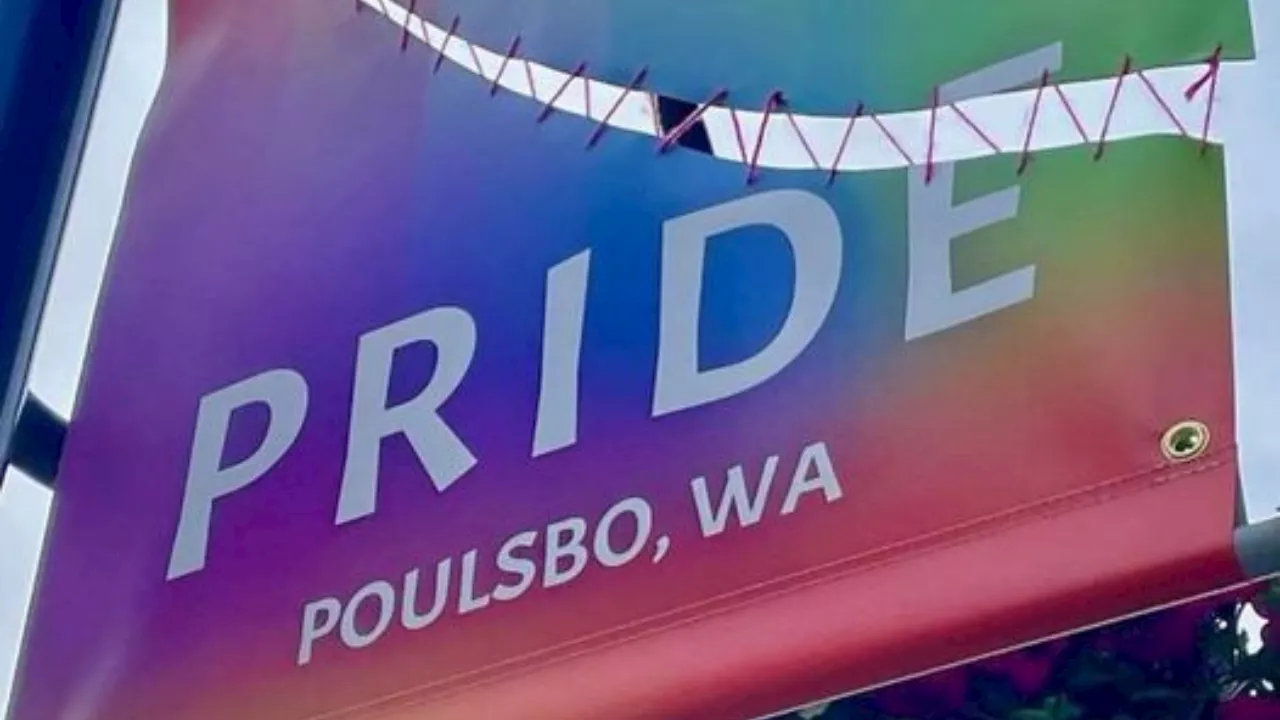 Downtown Poulsbo pride flags slashed, police looking for info