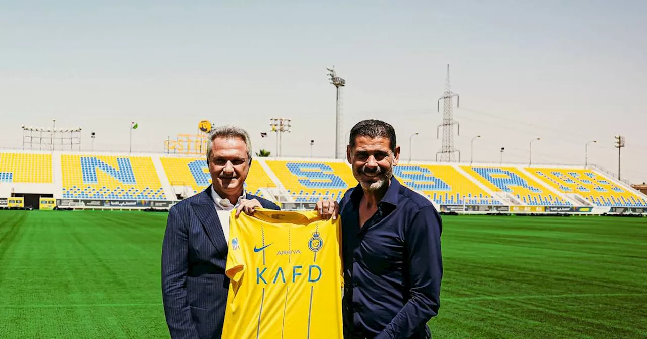 Después de Chivas... Fernando Hierro posó con los colores del Al Nassr de CR7, donde será director deportivo