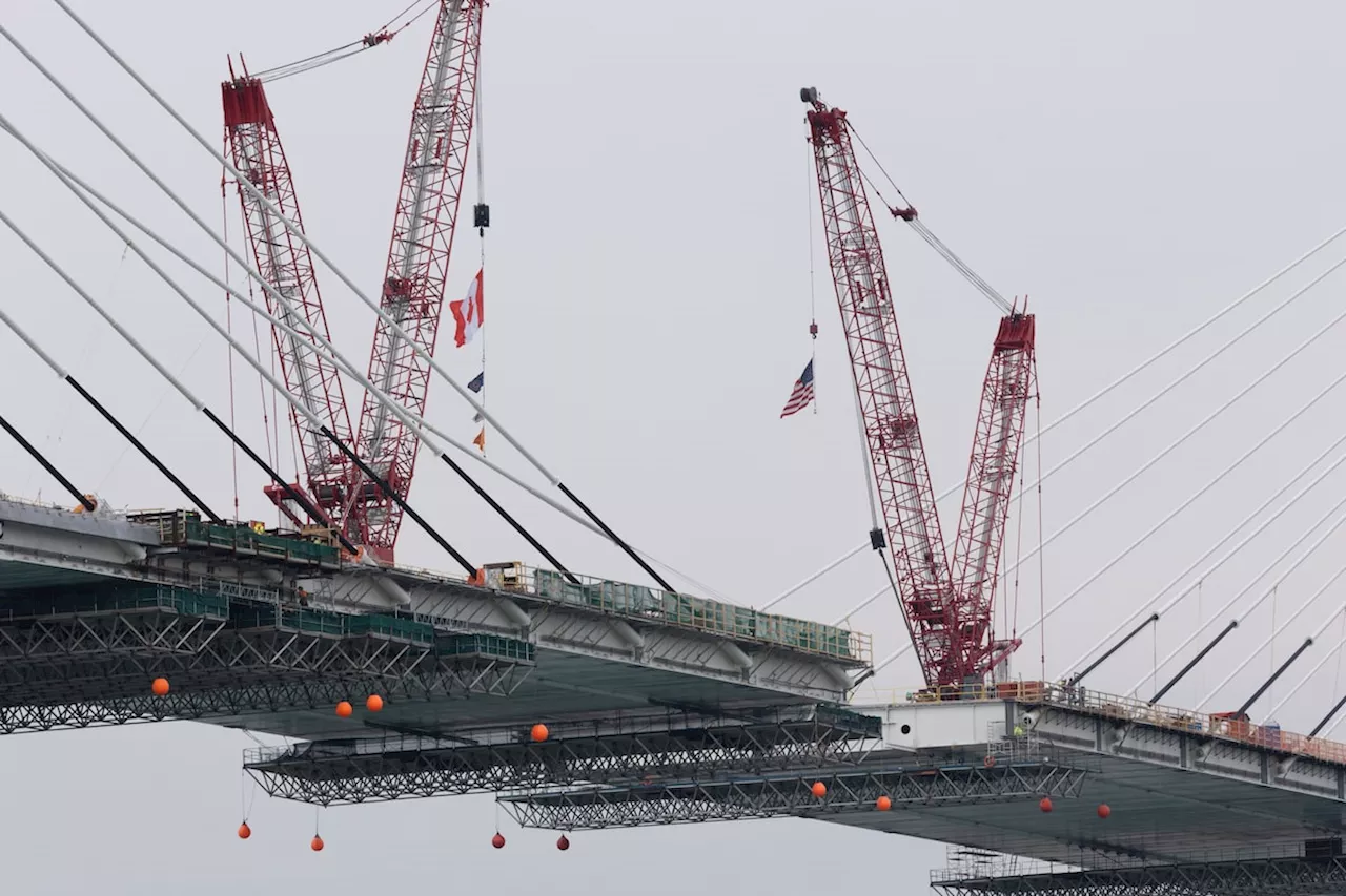 Builders of Windsor's Gordie Howe bridge are just metres away from scoring a key goal