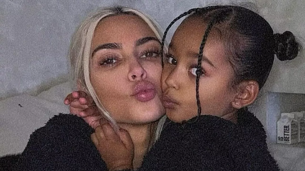 Kim Kardashian's 'beautiful' daughters Chicago and North West steal the show in family photo inside $70 million mansion