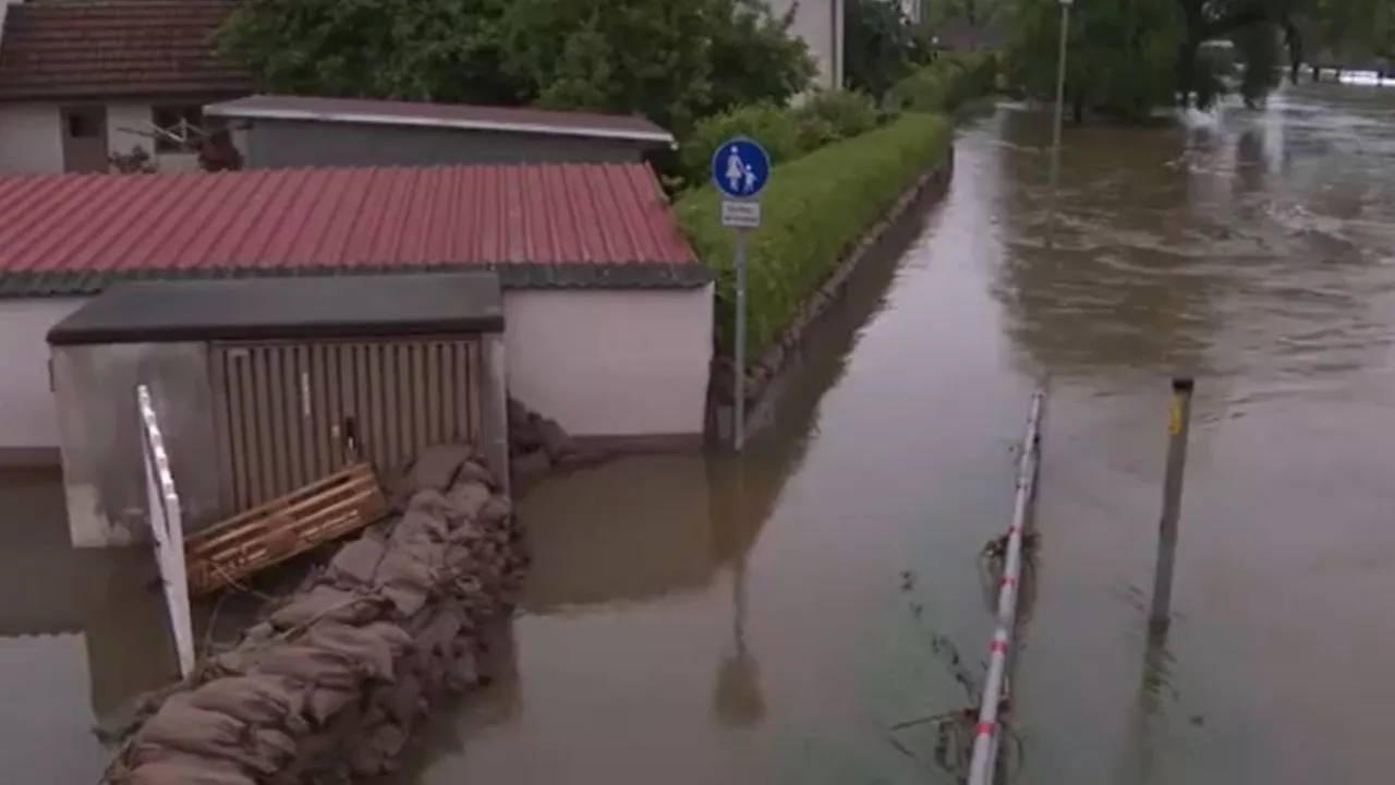 VIDEO: fuertes lluvias afectan el sur de Alemania causando inundaciones