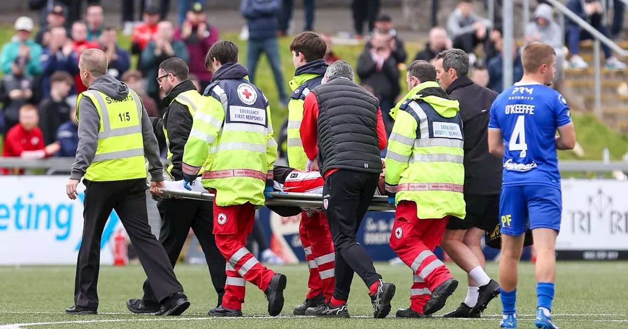 Derry star suffers suspected broken arm in League of Ireland win over Waterford