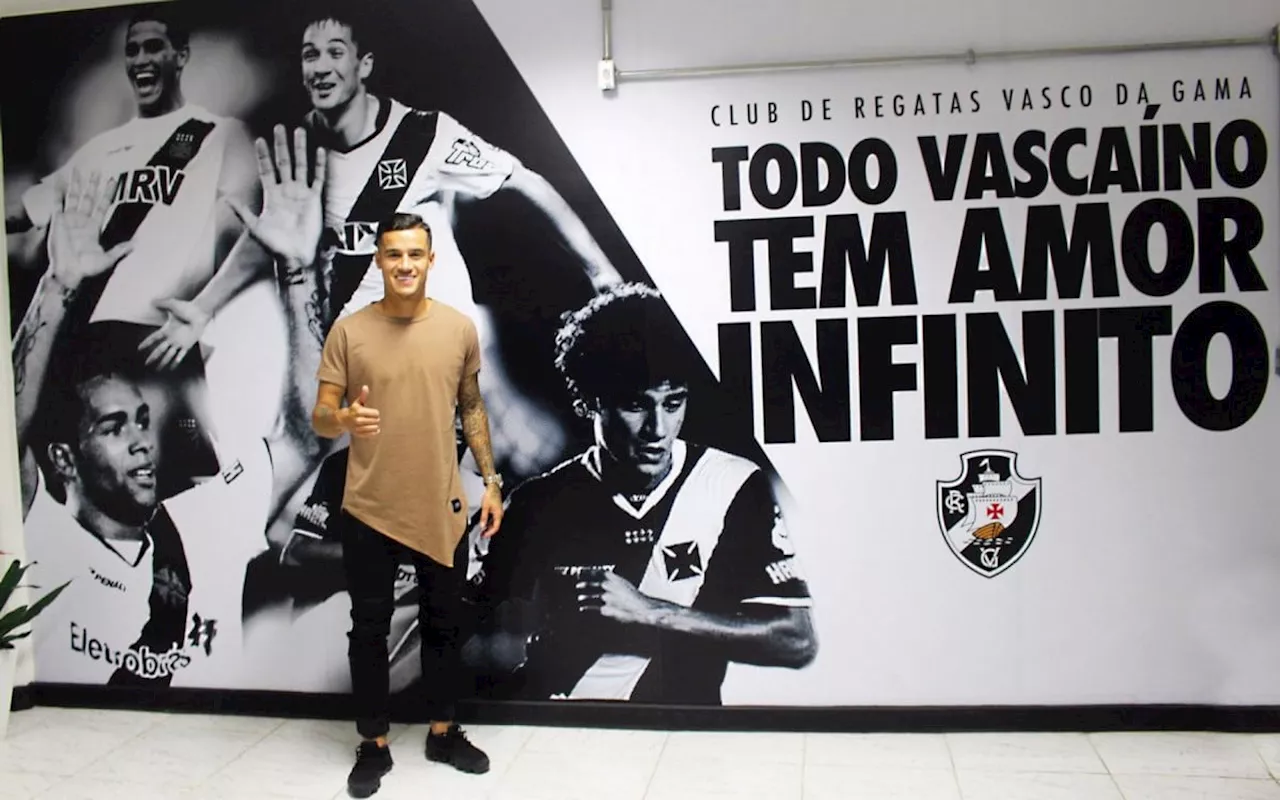 Philippe Coutinho adia reunião com Pedrinho para tratar retorno ao Vasco