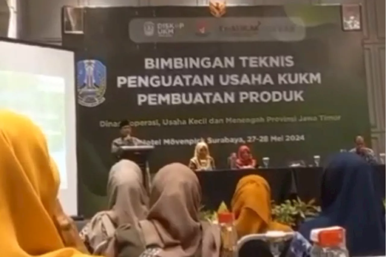 Video Bimtek UMKM Diselipi Kampanye untuk Khofifah, Dinkop UKM Jatim Minta Maaf