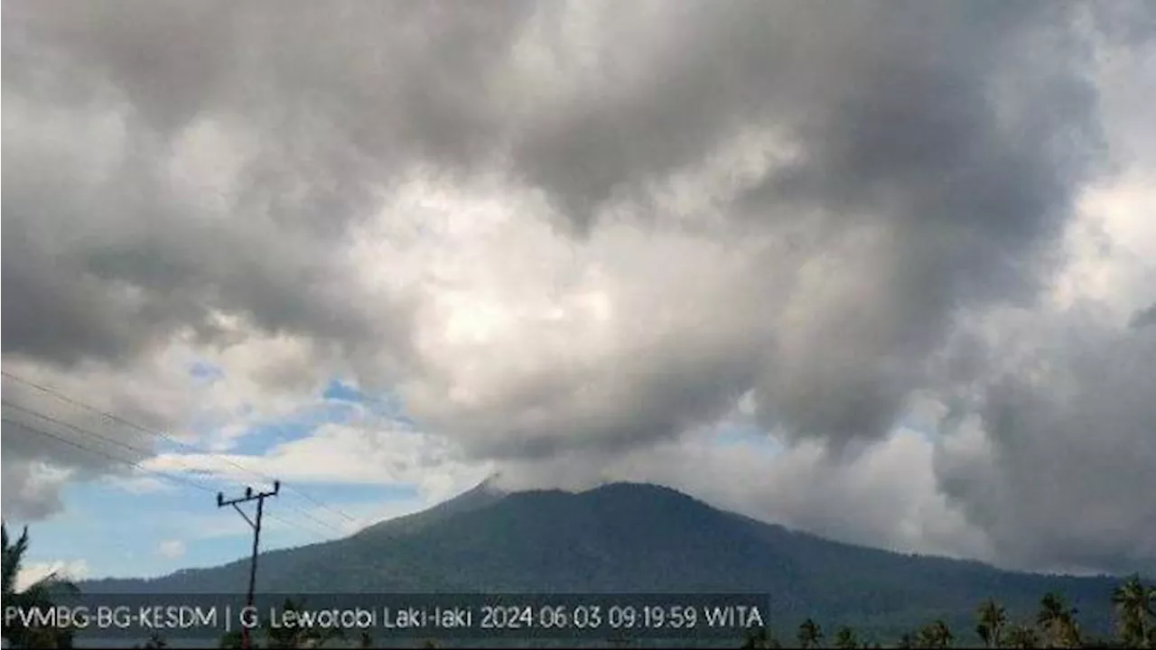 Gunung Lewotobi Laki-Laki di Flores Timur Erupsi Lima Kali hingga Sore Ini