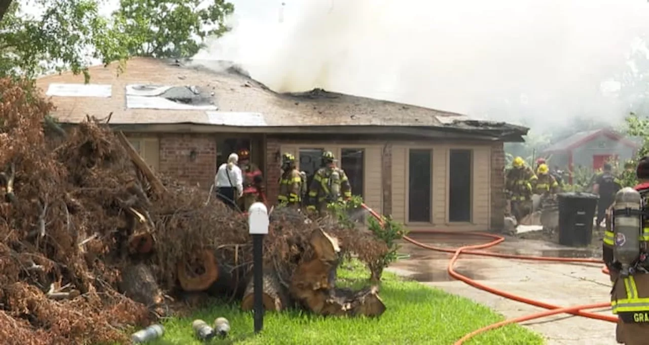 Man badly burned after going back into flaming home to find dog in east Houston