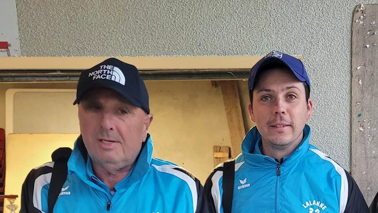 Pétanque : les Gersois Gérard Delom et Frédéric Cazes champions d’Occitanie en double