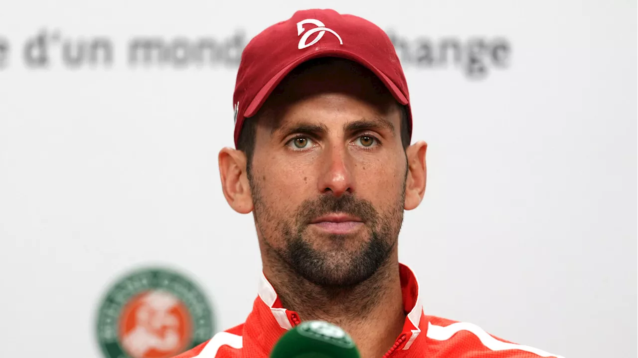 À Roland-Garros, Novak Djokovic incertain pour les quarts de finale à cause d’une blessure