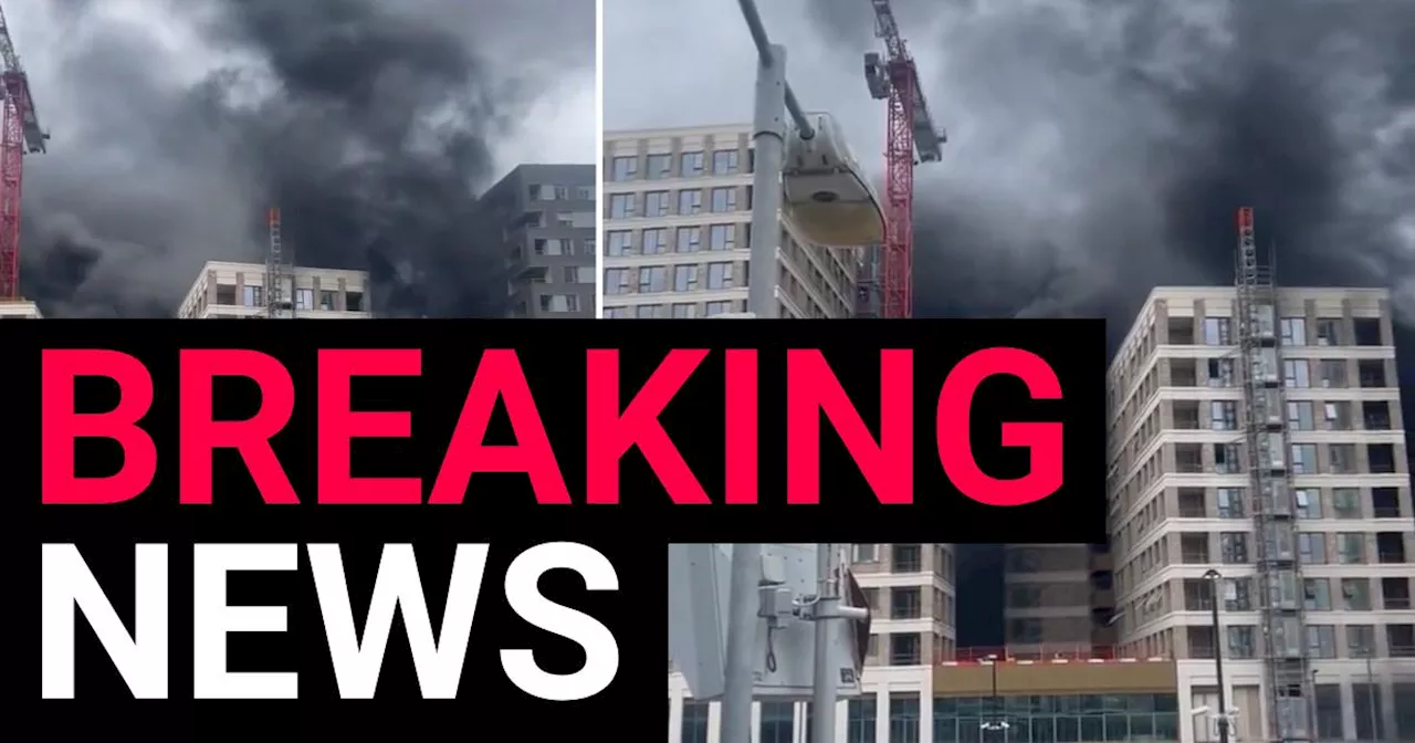 A fire in London: Ten fire engines and around 70 firefighters are responding