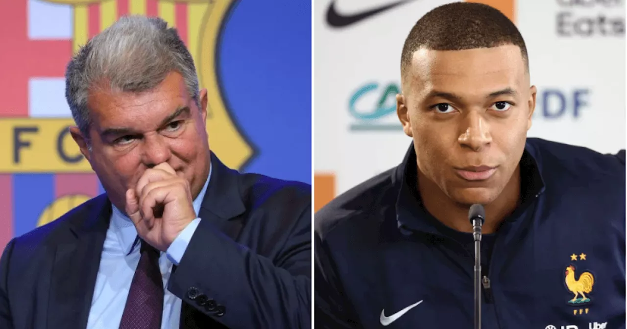 Barcelona president aims dig at Real Madrid over Kylian Mbappe transfer