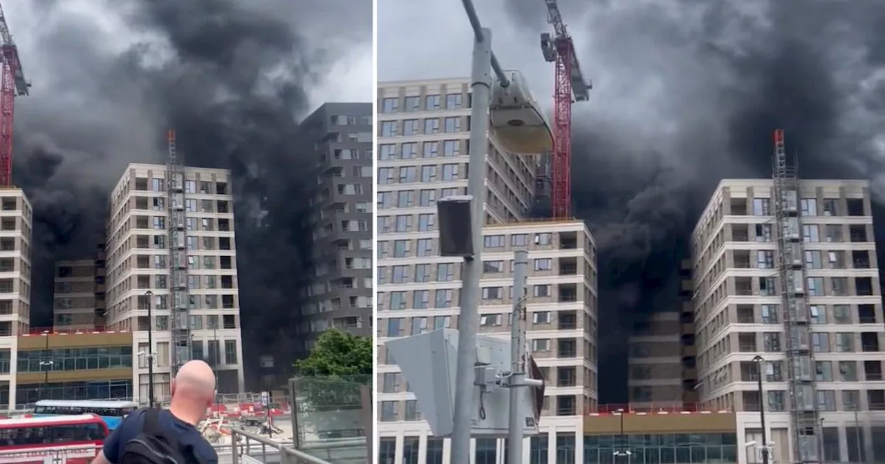 Canning Town fire: Ten engines and about 70 firefighters are responding