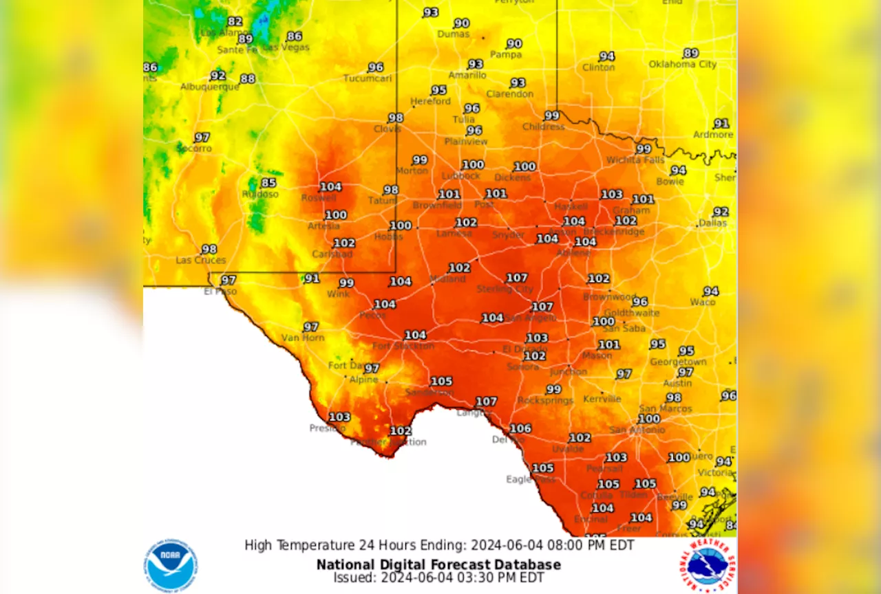 Map Shows Texas Cities Hit Triple Digits Amid 'Dangerous' Heat