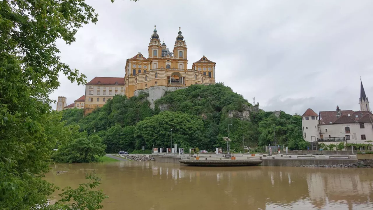 Hochwasserlage in Stadt Melk angespannt