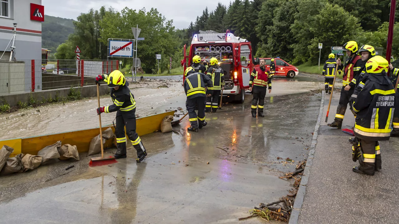 Unwetter: Fladnitz und Kremsfluss traten über die Ufer