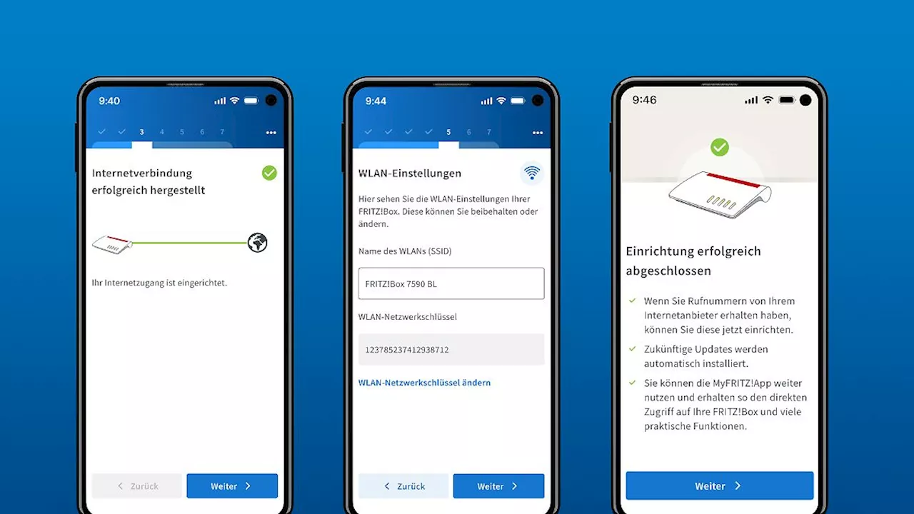 Schritt für Schritt: Die Fritzbox kann jetzt per App eingerichtet werden