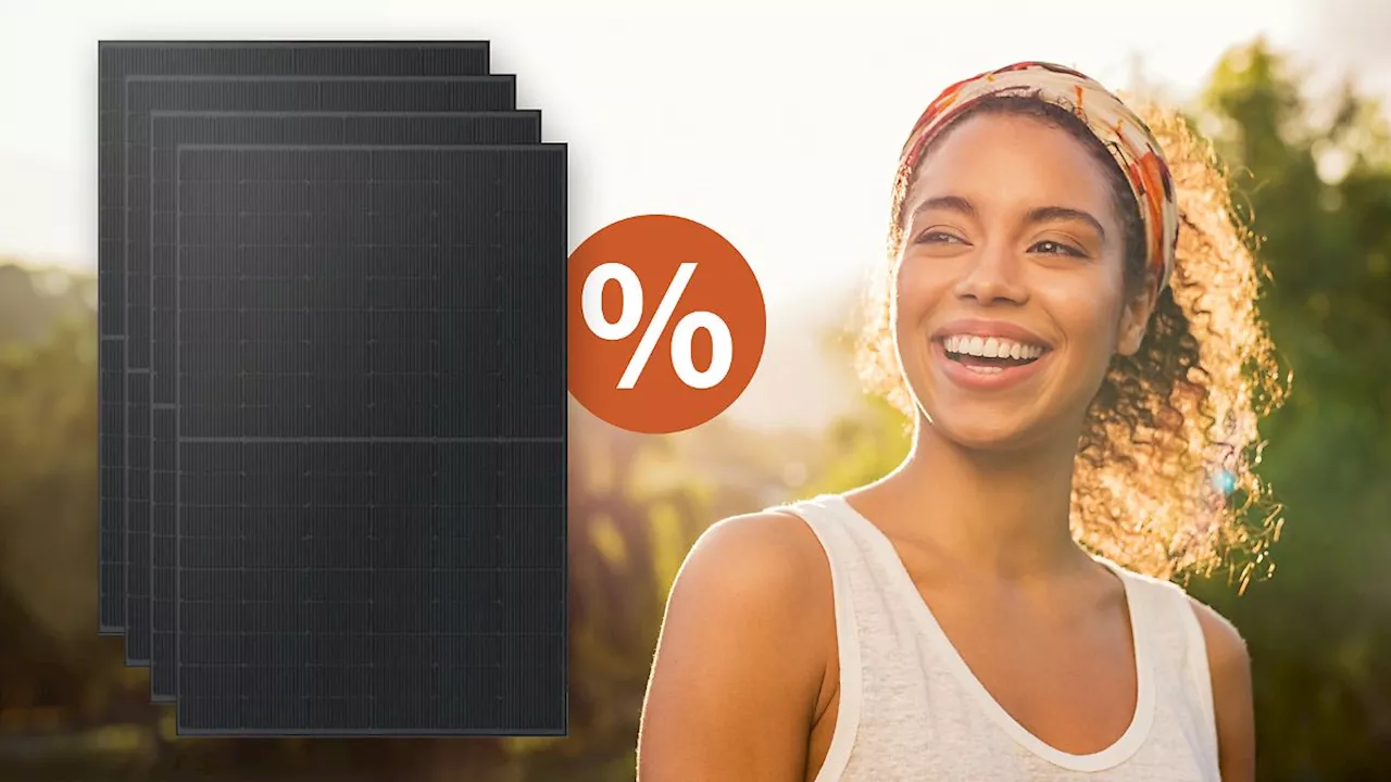 Volle Power: Vier Solarmodule mit 2.220 Watt für 727 Euro