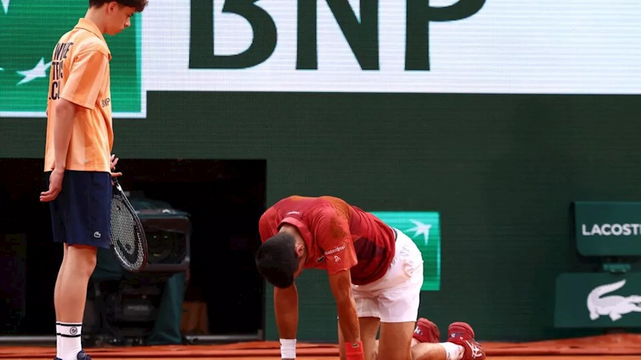 Novak Djokovic se bajó de Roland Garros por lesión