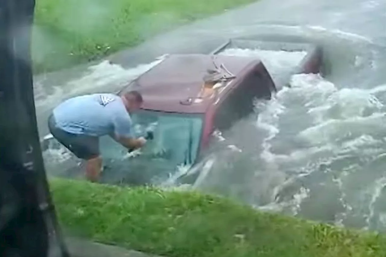 Texas Man Makes Second Water Rescue in 7 Years During Houston Storm